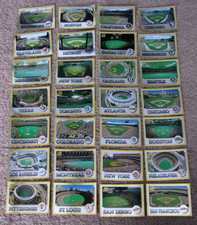 Complete Set (28) 1994 Score Gold Rush Team Checklists Stadiums
