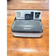 Polaroid One600 Instant Film Camera Silver Black 100mm Focus Range 2ft-Infinity