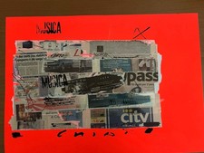 Giuseppe Chiari Collage 50x70 Opera Archiviata Nell’Archivio Di Giuseppe Chiari