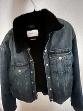 Sherpa-Jeansjacke Im 90er-Jahre-Look, Calvin Klein, slim, Gebraucht-Hervorragend