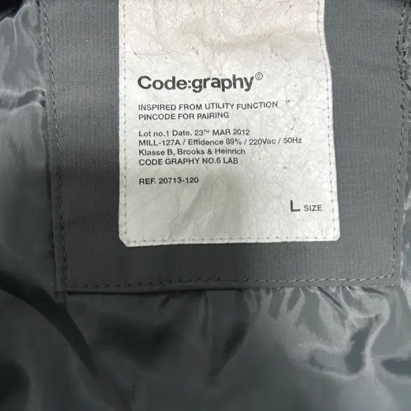 Codegraph Windbreaker L - Blue, Well-Washed & Det… - image 2