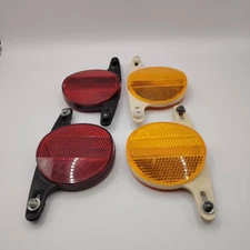 Cat Eye Bicycle Reflector Mag Wheels BMX Combo 2 pairs  Red & Yellow Japan NOS