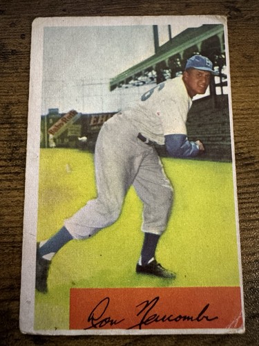 Don Newcombe #154 1954 Bowman card