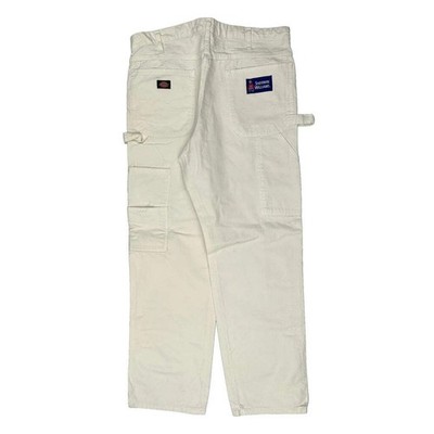 Sherwin Williams Dickies Carpenter Hose - 35 W 32 L weiß Baumwolle