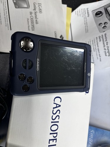 Casio Cassiopeia EG-800 Vintage PC de bolsillo personal raro *PAQUETE* tecnología accesible - Imagen 4 de 20