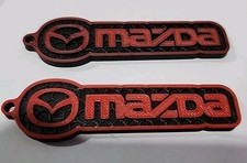 3D printed Mazda logo keychain
