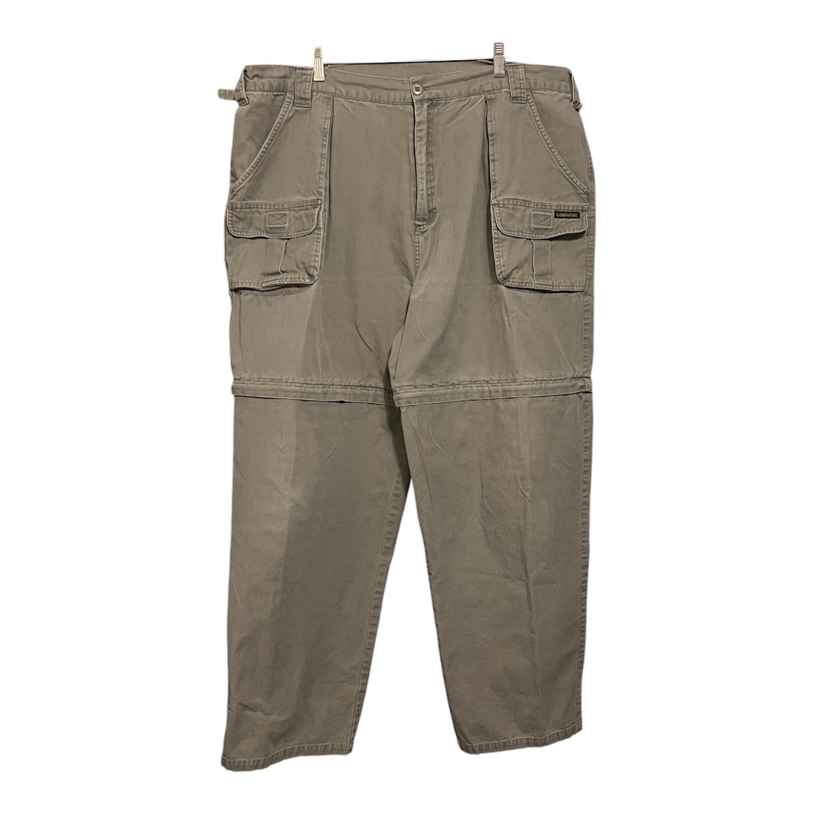 Condwana Cargo Mens Convertible Utility Hiking Fishing Outdoor 44X31 Light Green