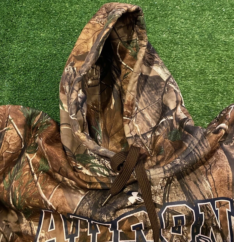 Moletom Akron Zips com capuz grande camuflagem realtree Under Armour masculino Y2K - Imagem 4 de 4