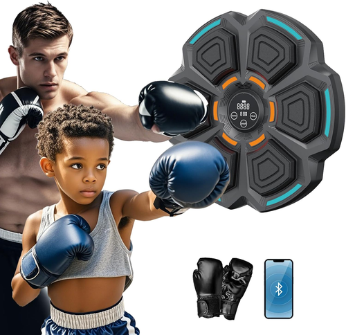 2025 Upgraded Bluetooth Music Boxing Machine | Wall-Mounted Interactive Trainer