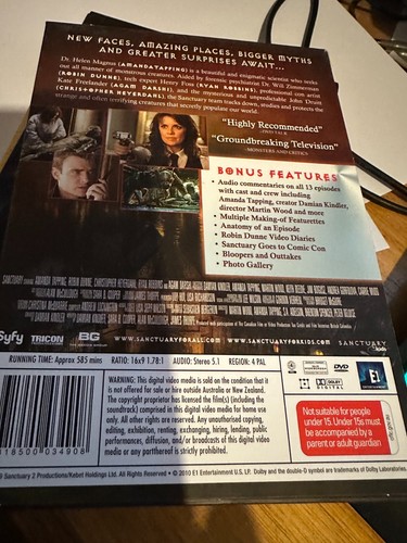 Sanctuary : Season 2 (DVD, 2009) - Picture 2 of 2