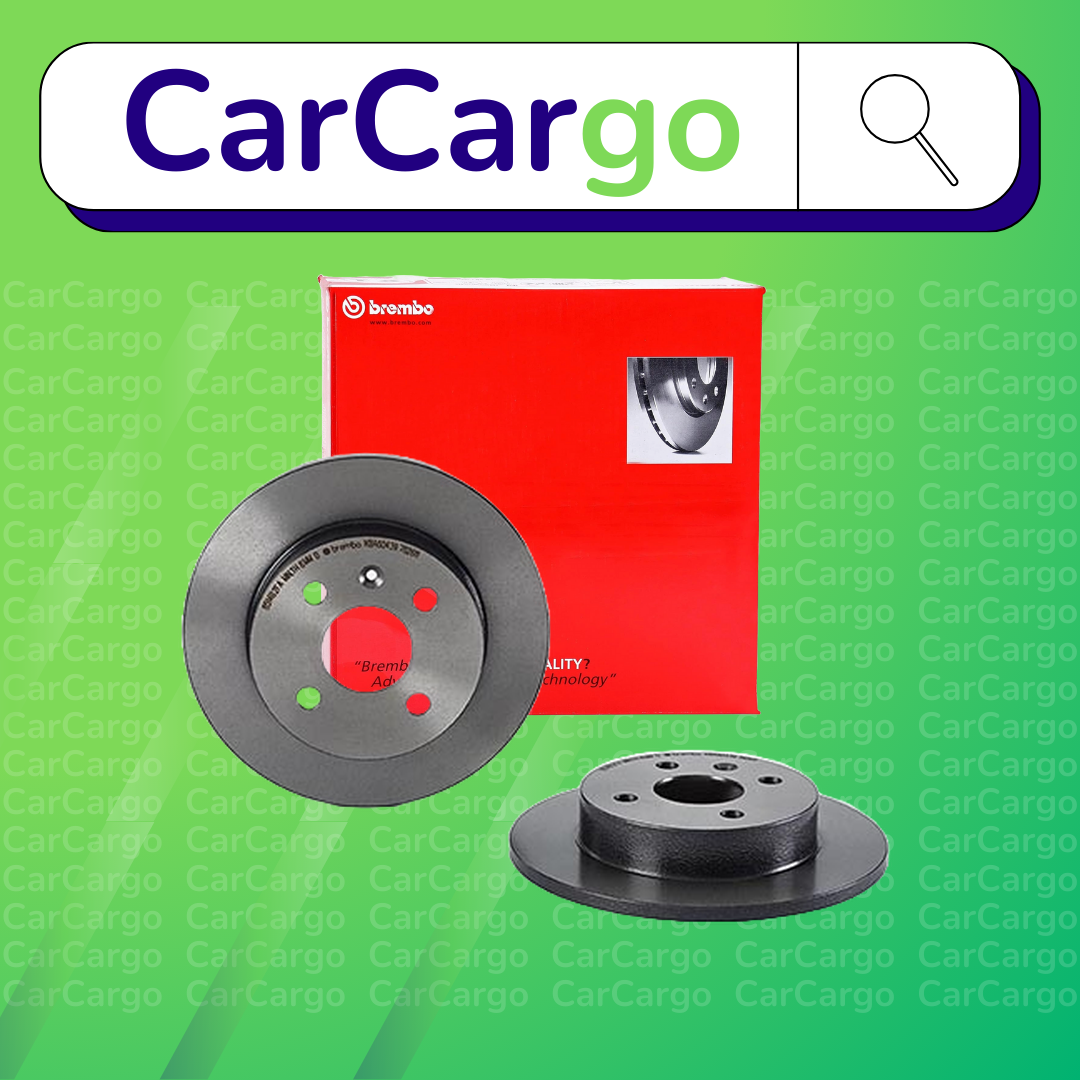 Brembo Solid Rear Brake Discs Pair For Vauxhall Astra 1.6 i 16V 2006-2011 240 mm