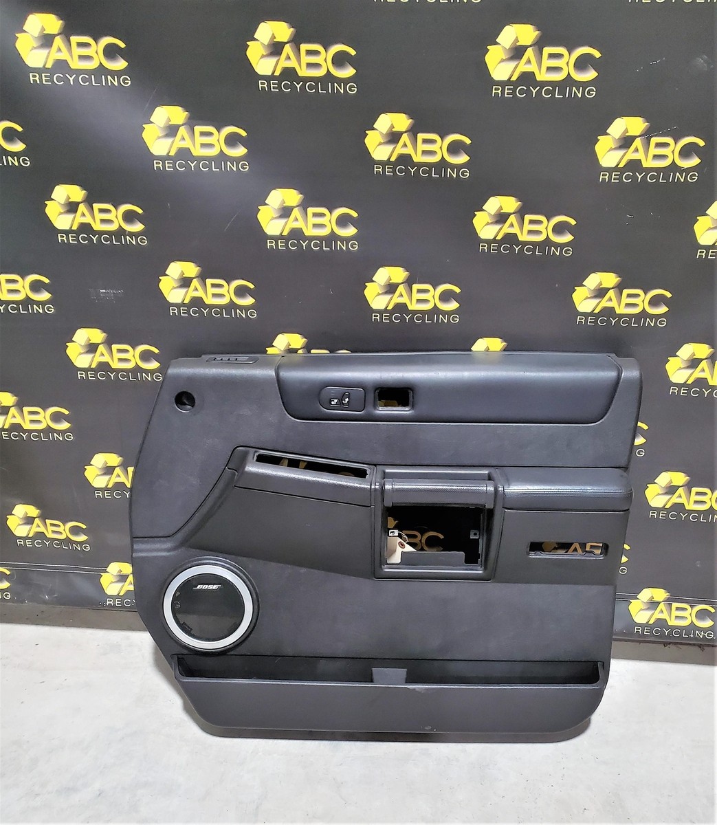 2005-2007 Hummer H2 Right Front Door Trim Panel Leather Ebony OEM