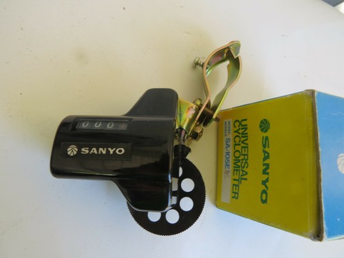 VINTAGE SANYO ODOMETER MECHANICAL CYCLOMETER ROAD TOURING VINTAGE - Picture 2 of 2