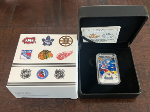 2019 Canada $25 Fine Silver Coin: New York Rangers - Mark Messier (COA+BOX) - Bild 1 von 6
