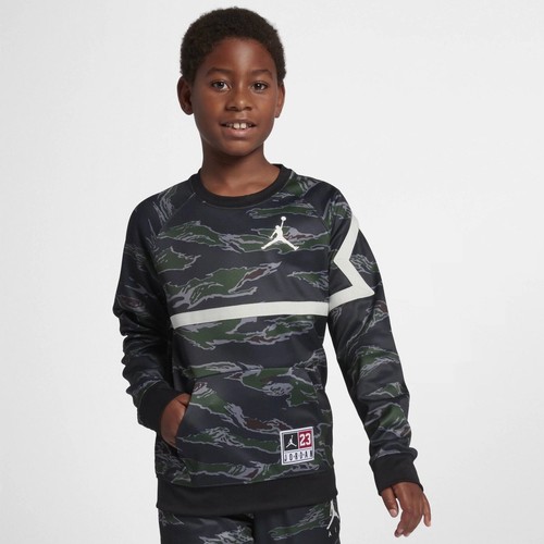 Jordan Therma Diamond Big Kids' (Boys') Crew Camo Pullover Crewneck Size M - Picture 9 of 11
