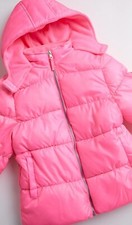 Pink Platinum Girl's Winter Coat- Pink Fleece Lined Quilted Puffer Jacket...