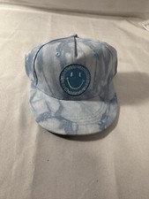 Blue Tie Dye Kid Baby Baseball Hat  /Cap Little Boys NWT 48cm Smiley Hippie Adj.