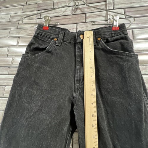 wrangler 13mwz boys 14 slim black denim bootcut cowboy western ranch rodeo work - 第 8/15 張圖片