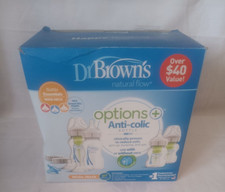 Baby Bottle Nipples Dr Browns Natural Flow Options  Anti-Colic Wide Neck 0-6m 