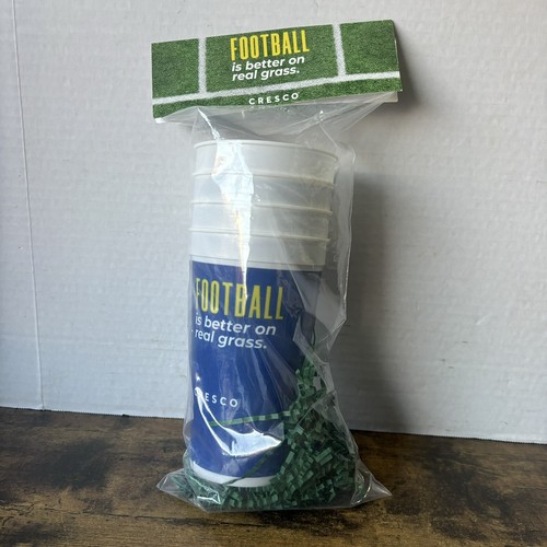 Cresco 4-Pc 32 oz Cups Football is Better on Real Grass Cannabis Marijuana 420 - Picture 7 of 8
