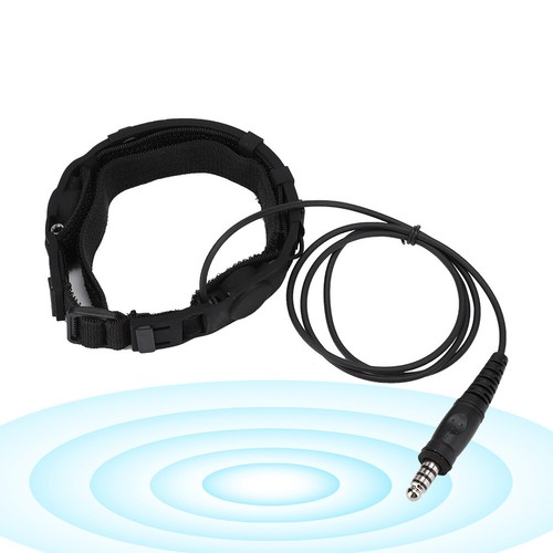 Throat Microphone Headset Throat Mic Headphones Flexible for Tablet Smart Device - Photo 9/9