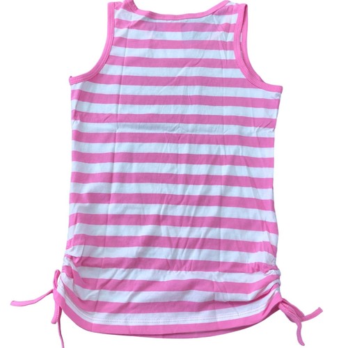 GUESS STRIPE PINK/WHITE KNIT TOP LG 6X NWT - Picture 7 of 7