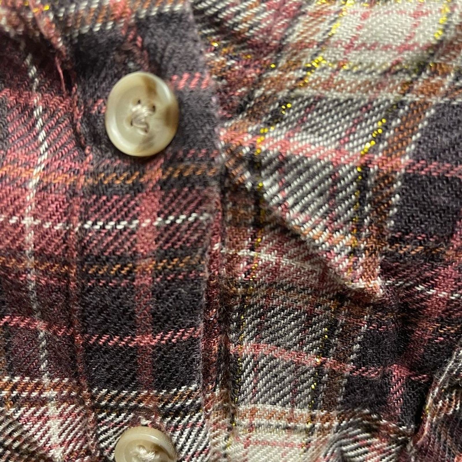 Democracy button-down flannel - image 4