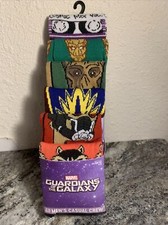 Guardians of the Galaxy Groot 6 Pair CREW SOCKS Men Size 8-12 Bioworld NEW