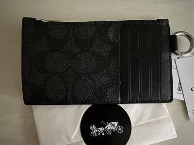 Coach The Lil Nas X Drop Zip Card Case in Signature Canvas Cat