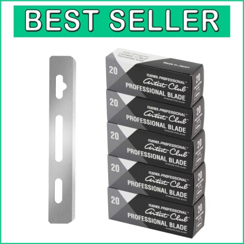 Sanitary Triple Grinded Razor Blades - 5 Pack of 20 for Professional Shaving