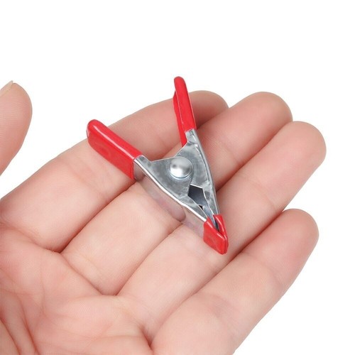 Strong Metal Spring Clamps/Stall Clips Holder for Large Tarpaulin,Silver/Red - Imagen 22 de 34