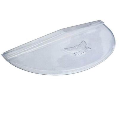 Maccourt Low Profile Half Circle Window Well Cover, 40''W X 17''D X 3.5''H, Plastic