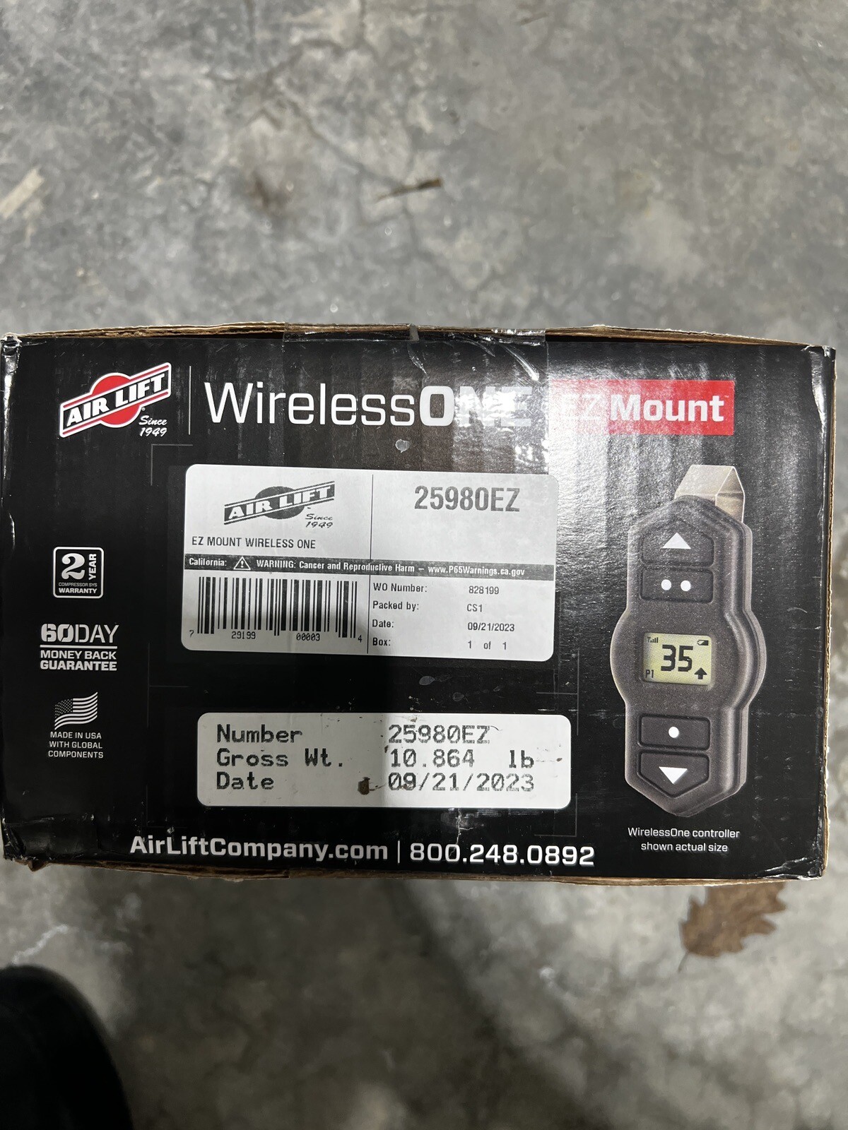 Air Lift 25980EZ WirelessONE Compressor System for Air Helper Springs