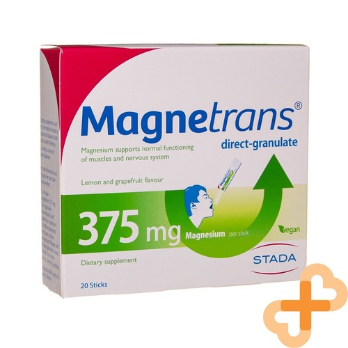 STADA Magnetrans Direct 375mg Magnesium Supplement Muscle Health 20 Sachets - Picture 1 of 24