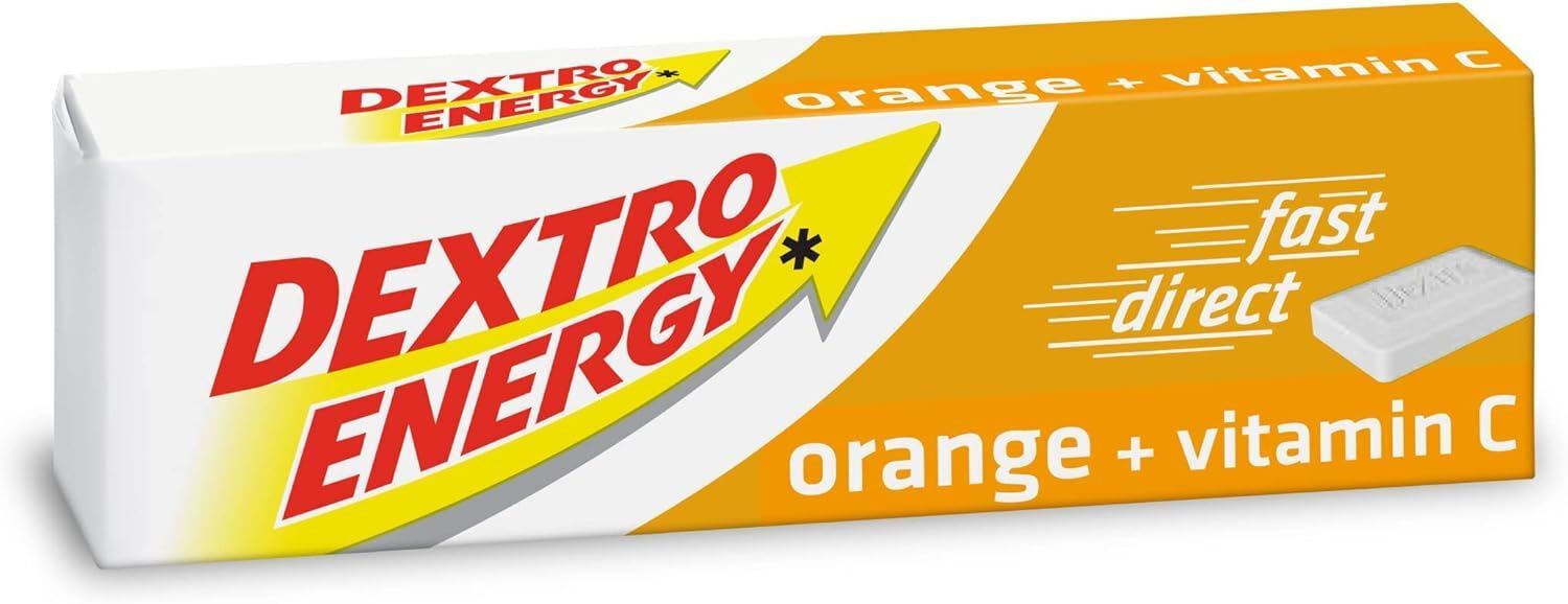 Dextro Energy Glucose Fast Acting Tablets 47g - Orange - Pack of 3