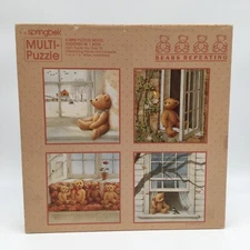 Springbok Puzzle Bears Repeating Multi-Puzzles PZL3505 1985 Vtg Four Seasons