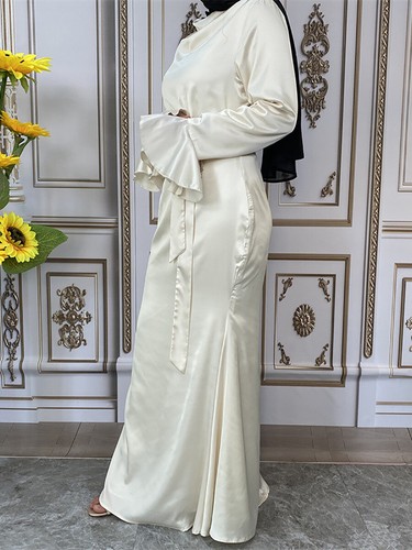 Maxi Vestido de Noche Musulmán Dubai Caftán Vestidos Largos Abaya islámicos - Imagen 26 de 27