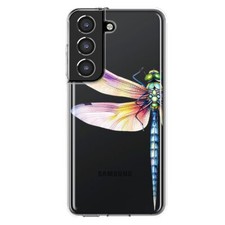 Mundaze Case for Samsung Galaxy S22 Cover Watercolor Dragonfly