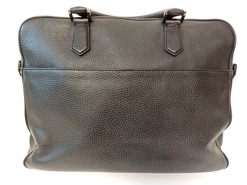 Bolso para Laptop Emporio Armani Cuero Negro Porta Documentos Hombre Oficina 39 x 29 cm - Imagen 3 de 13