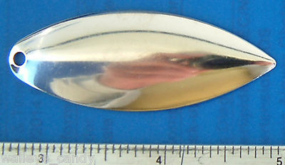 Willow Leaf #4 Spinner Blades Nickel Glt2 Smooth Walleye Candy 12