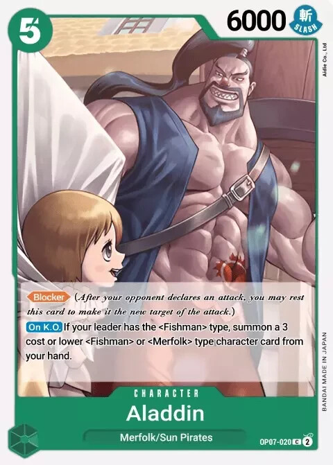 OP07-020 ALADINE Common 500 Years In The Future One Piece