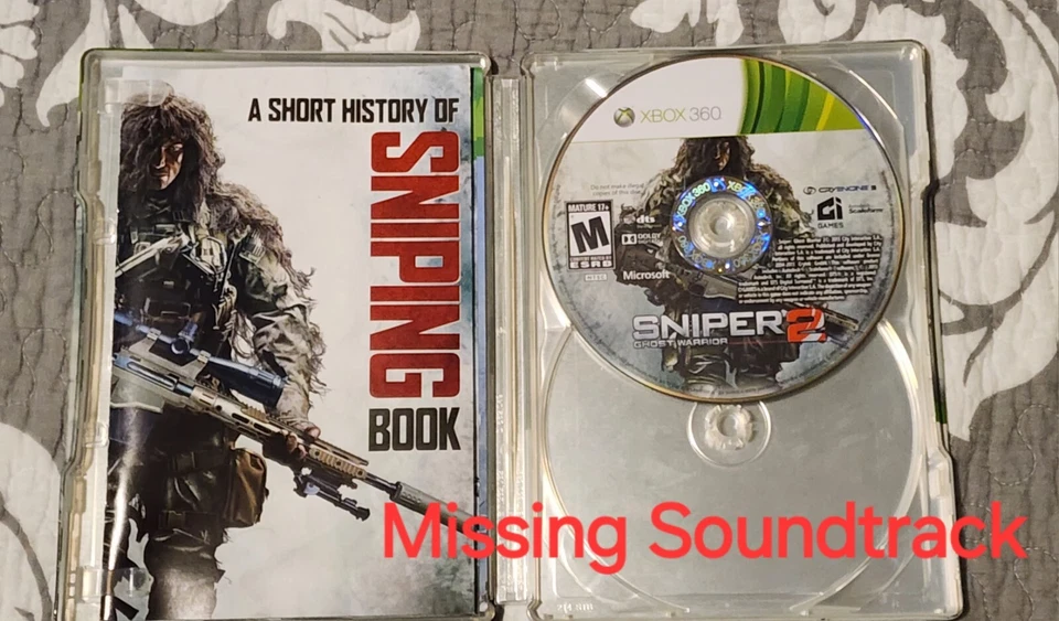 Steelbook Sniper Ghost Warrior & Sniper Ghost Warrior 2 sin banda sonora Xbox 360 Foto 3 de 4