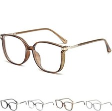 Beautyfeii Reading Glasses, Women's Fashion Square Blue Light Blocking Glasses