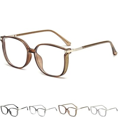 Beautyfeii Reading Glasses, Women's Fashion Square Blue Light Blocking Glasses