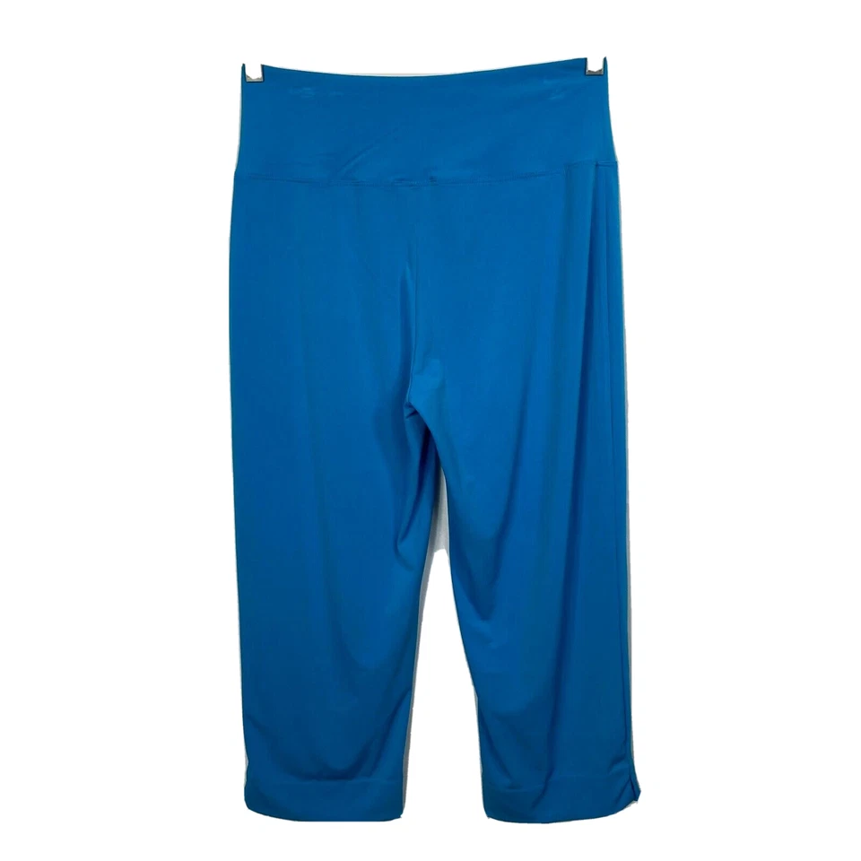 Antthony Originals Pants Womens Sz S Blue Knit Stretch Pull On Capri Hi Waist - Image 3 of 4
