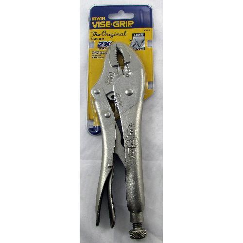 10 Zoll Schraubstockgriff gebogene Backe Verriegelungszange mit Drahtschneider - Irwin Tools - 502L3 - Bild 1 von 1