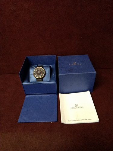 Usato = Orologio Swarovski 5045371 Cristallino Nero Dail Vera Pelle - Foto 2 di 10