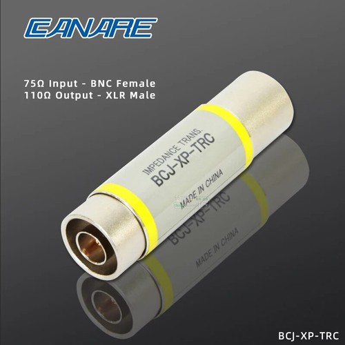 1 pz spina audio digitale CANARE XLR donna convertitore impedenza BNC 110hm a 75Ω - Foto 6 di 7