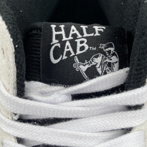 VANS Skate Half Cab Suede Canvas Skate Sneakers Shoes Men's Size 8 White Black - Picture 9 of 13