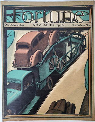 Car Carrier Ernest Hamlin Baker Fortune Magazine Cover Only Nov 1936 Art Print